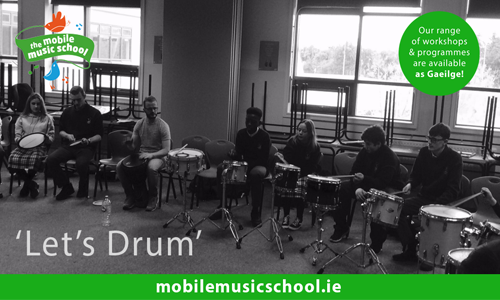 TY workshop - drumming workshop for schools