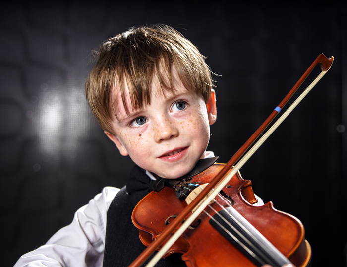 Boy Playing Violin 